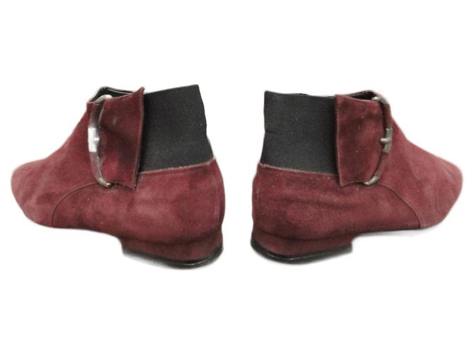 botas talla bally 39,5 Burdeos - vista 4