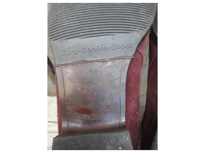 botas talla bally 39,5 Burdeos - vista 7