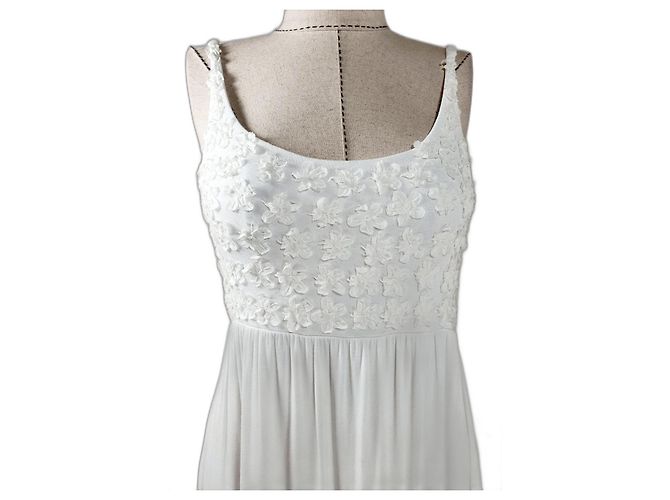 Vestido blanco Allude de modal - vista 2