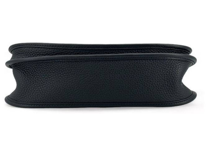 Borsa Hermès Evelyne 29cm Nero Grigio - vista 6