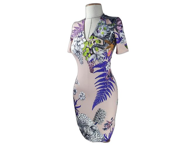 Abito Just Cavalli Multicolore Viscosa ed Elastan Taglia 38 - vista 2