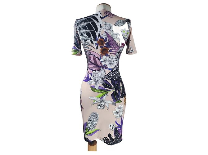 Abito Just Cavalli Multicolore Viscosa ed Elastan Taglia 38 - vista 3
