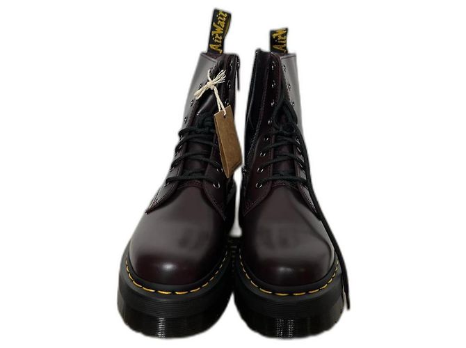 Botines Dr. Martens Jadon de piel rojo oscuro Burdeos - vista 2