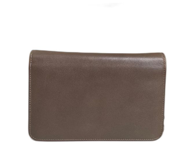 Chanel Caviar Sevruga Portafoglio con catena Grigio - vista 4