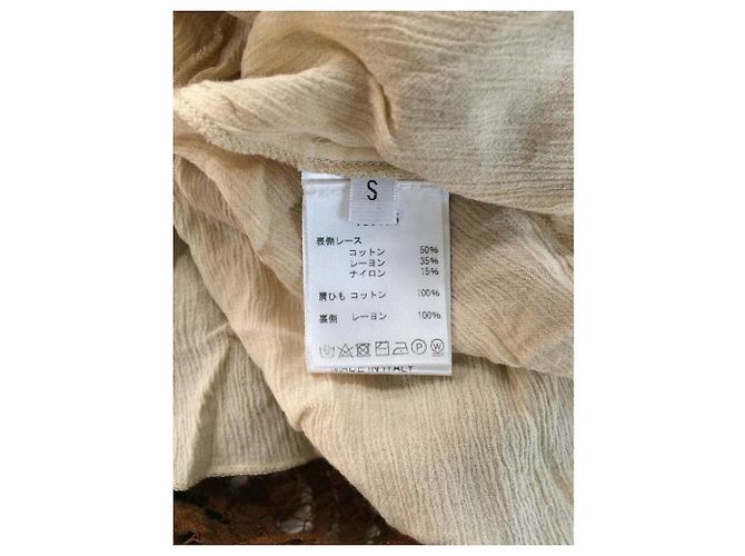 ***Roberto Collina Spitzen-Maxikleid Braun - Ansicht 6