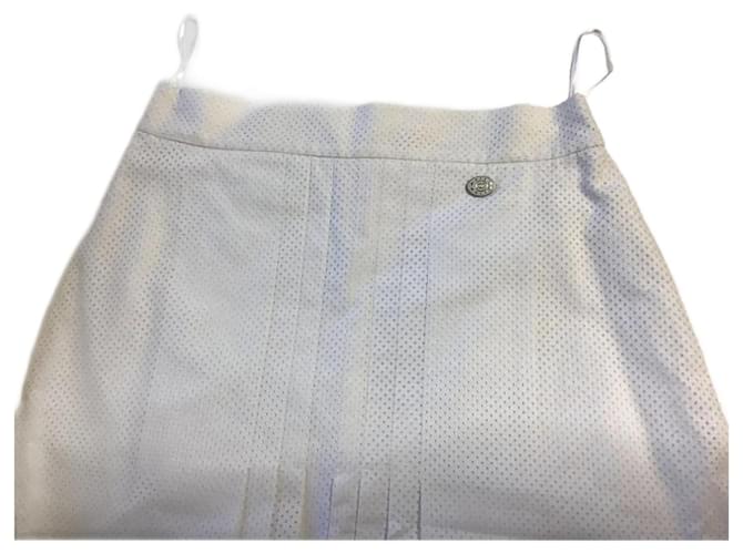 ***Falda Chanel Classic Hole Blanco - vista 3