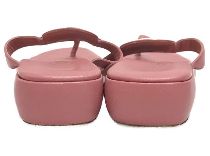 ***Sandali in pelle Chanel Rosa - vista 4