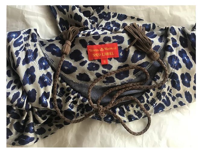 ***Vestido Vivienne Westwood Multicolor Azul marino - vista 4