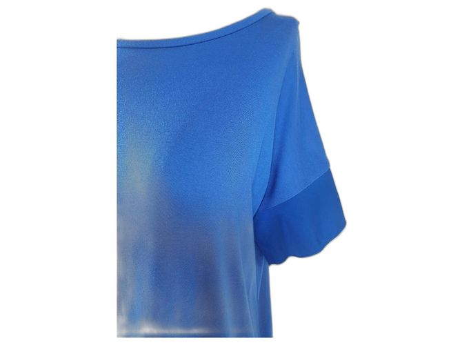 Top Schumacher in seta e modale blu XL - vista 2