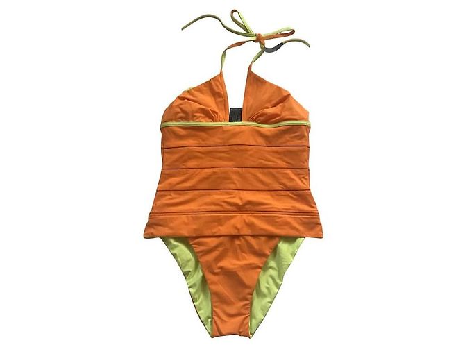 ***Neonorangefarbener Einteiler-Badeanzug von Fendi Mehrfarben - Ansicht 5