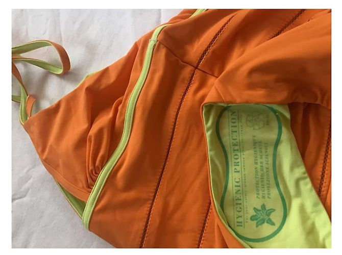 ***Neonorangefarbener Einteiler-Badeanzug von Fendi Mehrfarben - Ansicht 7