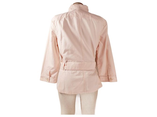Jaqueta Ralph Lauren Rosa de Algodão e Linho Tamanho L - vista 3