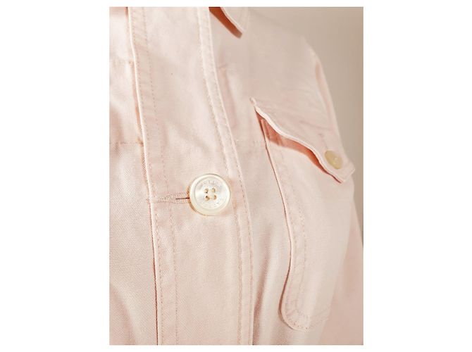 Jaqueta Ralph Lauren Rosa de Algodão e Linho Tamanho L - vista 5