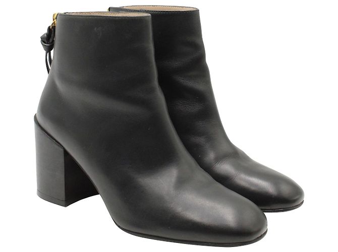 Stivaletti Stuart Weitzman Coban in Pelle Nera Nero - vista 4
