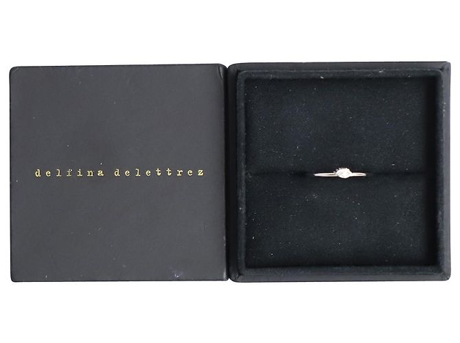 Delfina Delettrez Anello Occhio in Metallo Oro Bianco Argento - vista 7