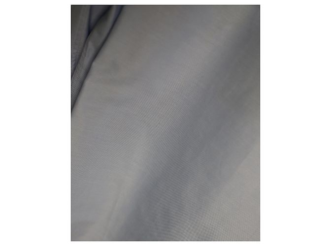 Louis Vuitton-Hemd mit besticktem Logo aus hellblauer Baumwolle - Ansicht 7