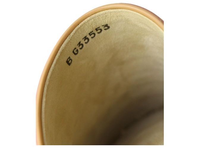 Timeless Sabot Espadrillas Chanel Logo in pelle rosa - vista 7