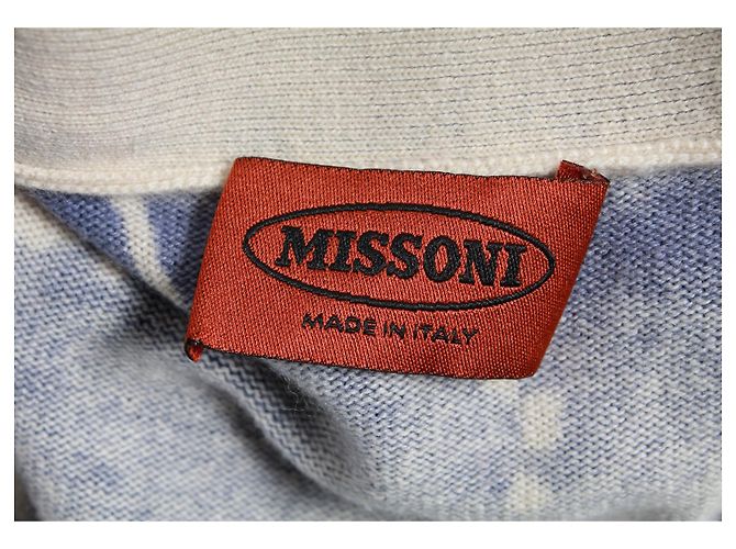 Missoni Strick-Sweatshirt mit Tie-Dye-Effekt aus blauem Kaschmir - Ansicht 3