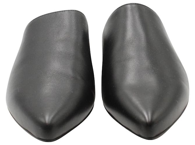 Flat Mules Stuart Weitzman in pelle nera Nero - vista 3