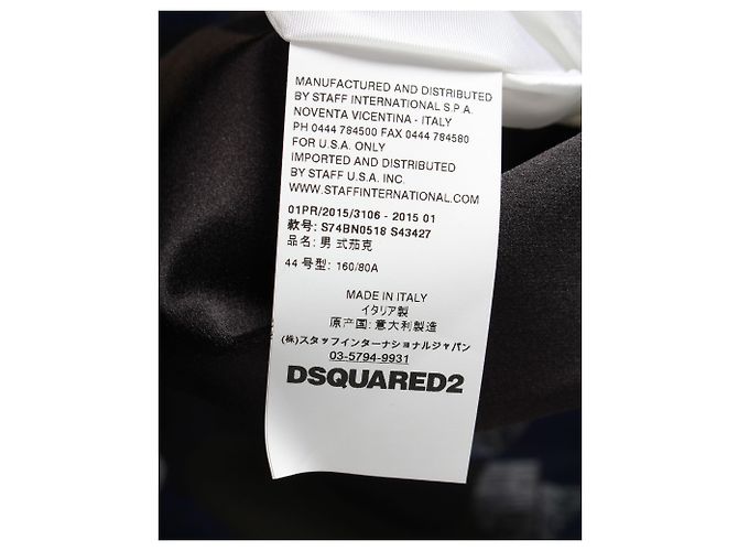 Dsquared2 Blazer da sera mimetico in poliestere multicolore - vista 3