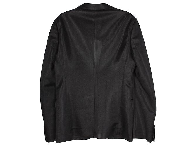 Dsquared2 Halbtransparenter Mesh-Blazer aus schwarzem Polyester - Ansicht 2