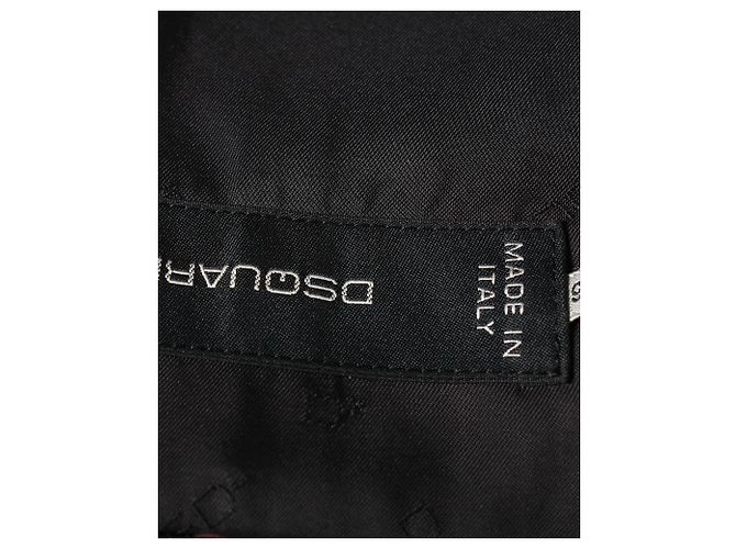 Dsquared2 Halbtransparenter Mesh-Blazer aus schwarzem Polyester - Ansicht 3