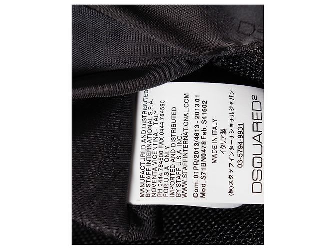 Dsquared2 Halbtransparenter Mesh-Blazer aus schwarzem Polyester - Ansicht 4