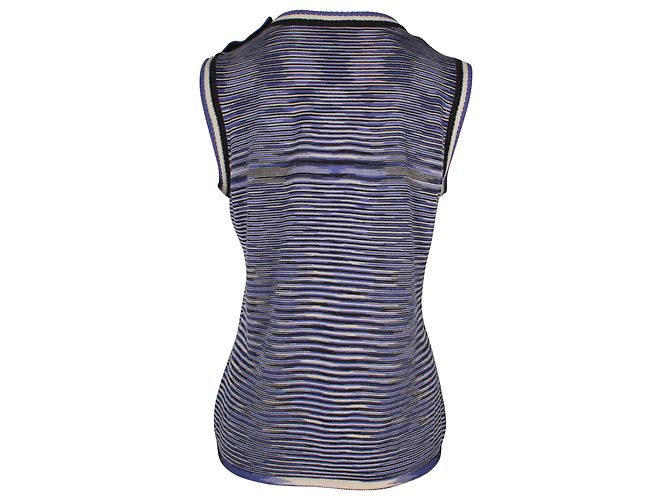 Missoni Top de punto sin mangas Missioni de lana violeta Púrpura - vista 3