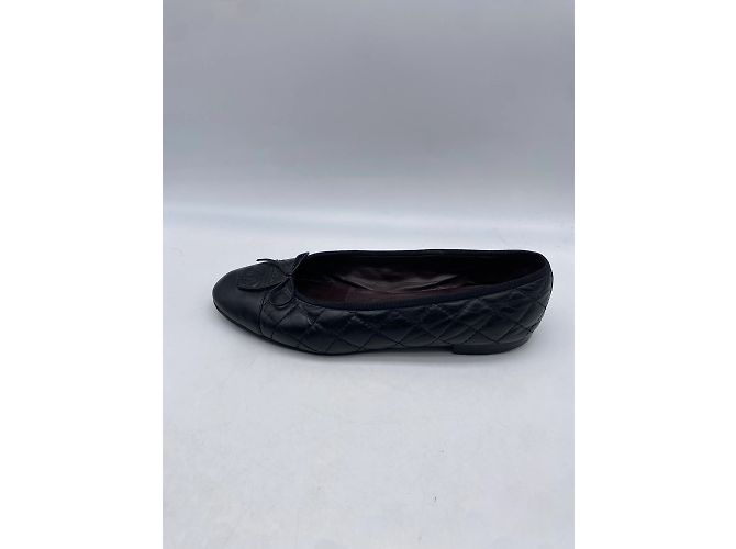 Cambon CHANEL Bailarinas T.UE 39 Cuero Negro - vista 2
