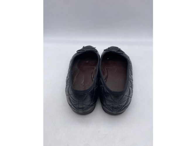 Cambon CHANEL Bailarinas T.UE 39 Cuero Negro - vista 5