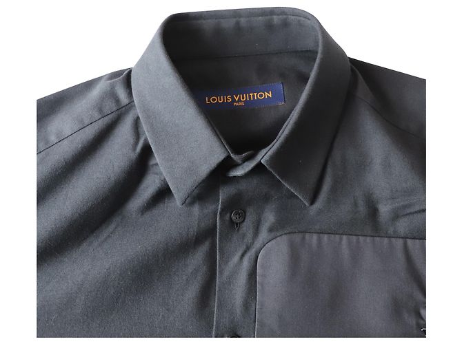 Camicia con dettaglio cerniera Louis Vuitton in cotone nero - vista 3