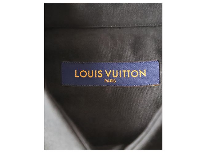 Camicia con dettaglio cerniera Louis Vuitton in cotone nero - vista 4