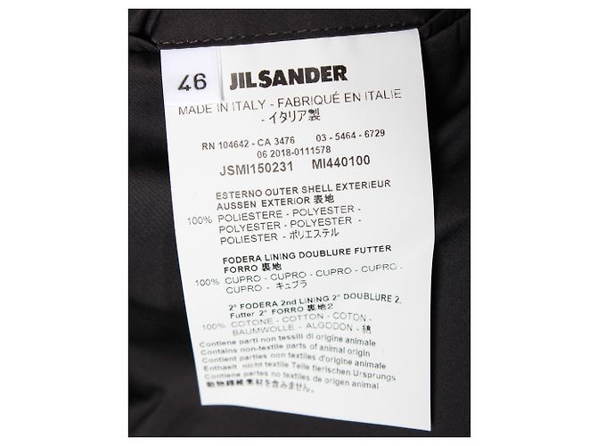 Jil Sander Tailored Single Breasted Blazer in Black Polyester - view 4