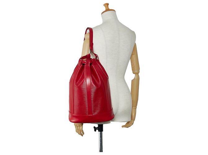 Louis Vuitton Red Epi Randonnee PM Rosso - vista 9