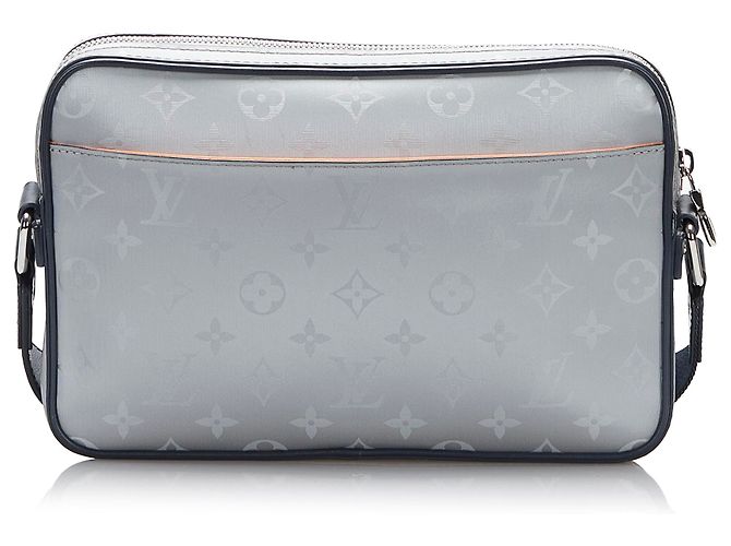 Louis Vuitton Grey Monogram Satellite Alpha Messenger Nero Grigio - vista 3