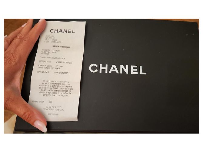 Splendida Chanel in Tweed azzurro Blu chiaro - vista 15