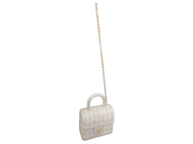 Splendida Chanel in Tweed azzurro Blu chiaro - vista 5