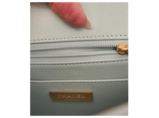 Splendida Chanel in Tweed azzurro Blu chiaro - vista 9