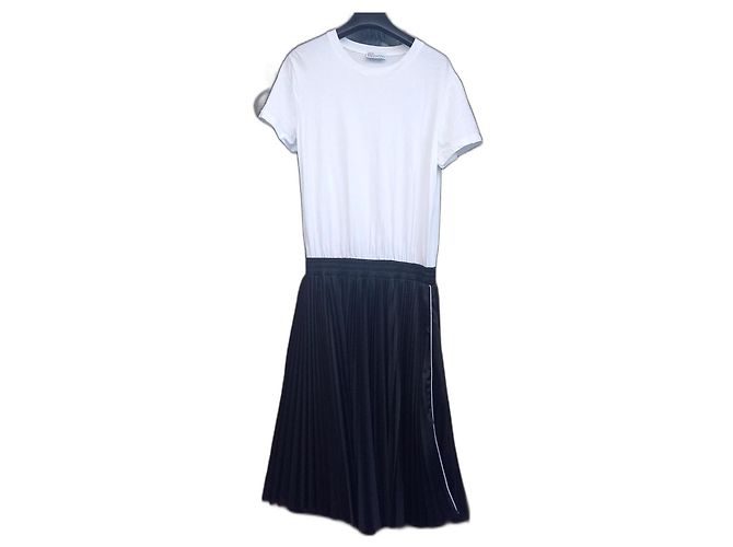 Vestido Red Valentino 2 en 1 de algodón negro y blanco - vista 2