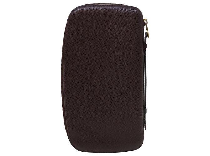 LOUIS VUITTON Taiga Organizer Custodia da viaggio Atoll Acajou M30656 LV Auth th3690 Marrone - vista 2