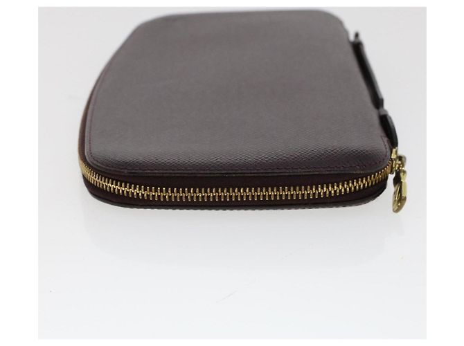 LOUIS VUITTON Taiga Organizer Custodia da viaggio Atoll Acajou M30656 LV Auth th3690 Marrone - vista 3