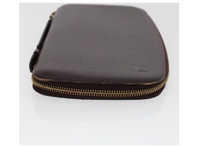 LOUIS VUITTON Taiga Organizer Custodia da viaggio Atoll Acajou M30656 LV Auth th3690 Marrone - vista 4