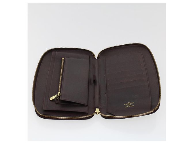 LOUIS VUITTON Taiga Organizer Custodia da viaggio Atoll Acajou M30656 LV Auth th3690 Marrone - vista 9