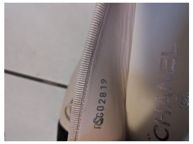 Chanel bailarinas Cambon piel beige - vista 8