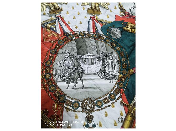 Constance Hermès Echarpes Hermes NAPOLEÃO Por Ledoux Branco - vista 3