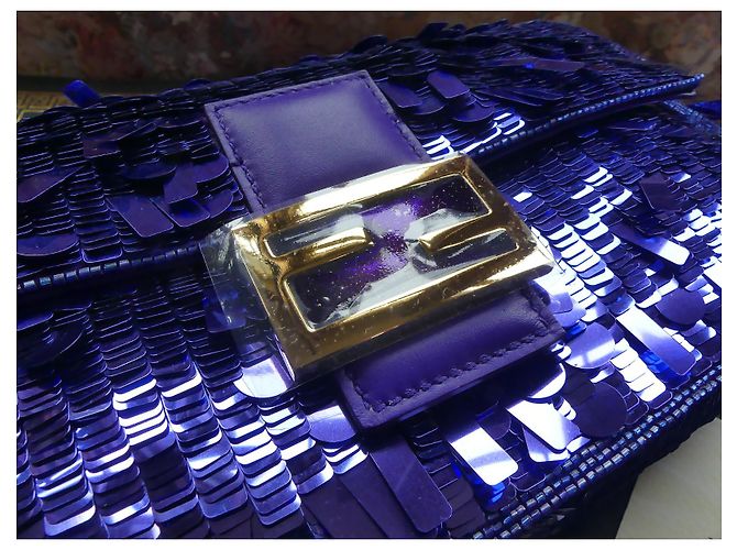 Fendi 1997 ristampa baguette Viola scuro - vista 7