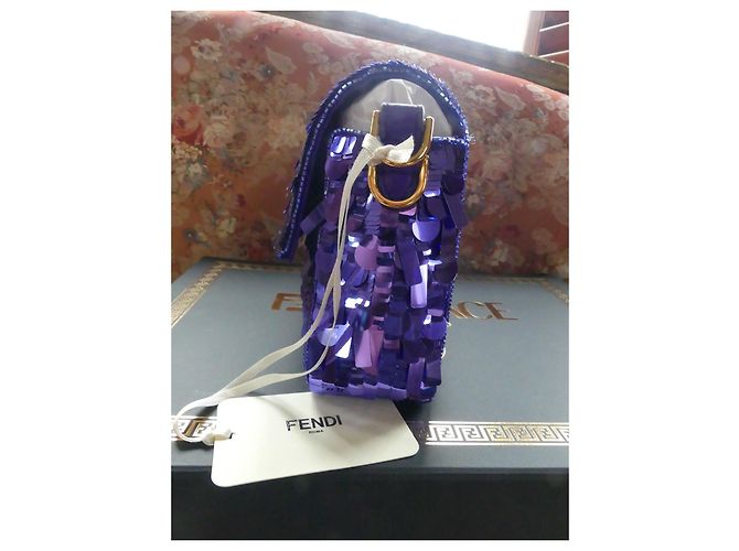 Fendi 1997 ristampa baguette Viola scuro - vista 8