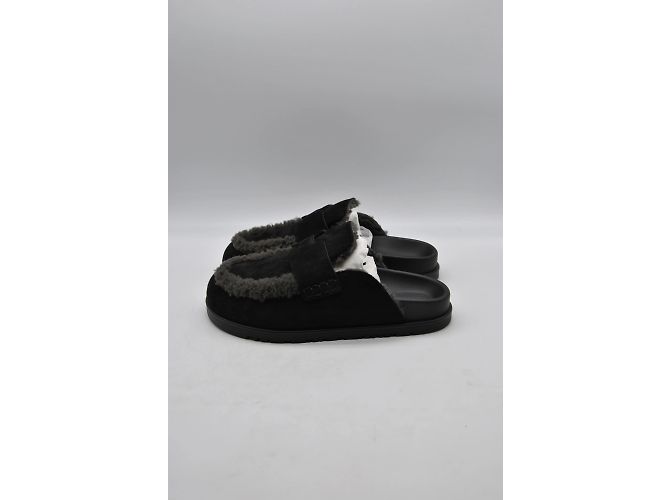 Hermès HERMES Pantoletten & Clogs T.EU 37.5 Fell Schwarz - Ansicht 3