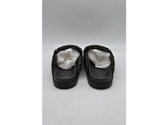 Hermès HERMES Pantoletten & Clogs T.EU 37.5 Fell Schwarz - Ansicht 7