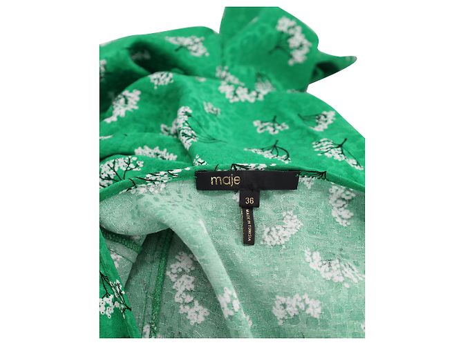 Mono Estampado Maje Viscosa Verde - vista 3